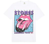Offizielles The Rolling Stones American Tour 81 Weiss Comfort Colors Adult Heavyweight T-Shirt