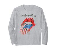 Offizielles The Rolling Stones USA Vintage Logo Band Merch Langarmshirt