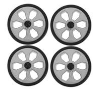 OFFSCH 4 Stück Teiliges Heavy Duty für Einkaufswagen und Möbel Geräuschlose Ersatzräder für Supermarkt-trolleys Einfache Montage Kratzfreie Vielseitige Reparatur Ersatzrollen