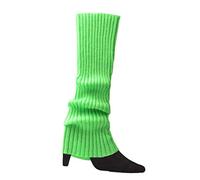 Ofggd 80er-90er Jahre Frauen Mädchen Strick Skating Beinstulpen Regenbogen Gestreifte Gehäkelte Gerippte Kniestrümpfe Für Party Accessoires. Gerippte Gestrickte Fußlose Socken