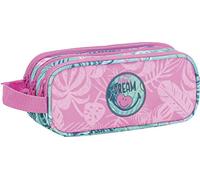 OFITURIA Portatodo Escolar Smiley Dream | Estuche Escolar Tres Cremalleras, Estuche Portatodo Escolar Triple Con Compartimentos Independientes de Gran Capacidad - Medidas 22,5 x 9,5 x 8 cm