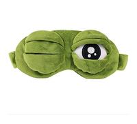 OFKPO Schlafmaske Frosch Augenmaske,Kreative Augenabdeckung Schlafmaske Kinder Erwachsene, Nachtmaske für Schlaf Reise(Grün)
