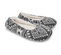 ofoot Damenschuhe, Damenballett-Indoor Slipper, Super Soft Warm Velvet Lined, Anti-Skid House Schuhe