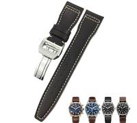OFWAX 20 mm, 21 mm, 22 mm, Kalbsleder, Uhrenarmbänder für IWC Mark LE PE PRINCE IW327004 IW377714 Big Pilot Zubehör, Faltschließe, 22mm rose buckle, Azetat, Kein Edelstein