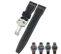 OFWAX 20 mm, 21 mm, 22 mm, Kalbsleder, Uhrenarmbänder für IWC Mark LE PE PRINCE IW327004 IW377714 Big Pilot Zubehör, Faltschließe, 21mm rose buckle, Azetat, Kein Edelstein