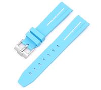 OFWAX Für Moonswatch Uhr gebogenes lückenloses Kautschukarmband für Omega Swatch Joint Planet Series Moon Mercury gebogenes Kautschukarmband Männer Frauen 20 mm Uhrenarmbänder(P)