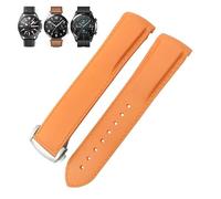 OFWAX Gummi-Uhrenarmband, 22 mm, 20 mm, gebogenes Ende, Silikonarmband, passend für Omega x Uhr, Seamaster, Speedmaster AT150 De Ville, Seiko Stoff-Uhrenarmband