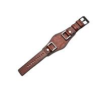 OFWAX Uhrenarmband aus echtem Leder für Fossil JR1157, Uhrenarmband, Vintage-Stil, mit hochwertigem Edelstahlgelenk, 24 mm, 24mm, Azetat, Kein Edelstein