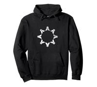 Oglala Lakota Sioux Nation-Flagge im Used-Look Pullover Hoodie