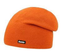 Eisbär Ogle Oversize Strickmütze Wollmütze Beanie Wintermütze Damen/Herren - Made in Austria mit Futter, Oversize, Herbst-Winter Winter - One Size orange
