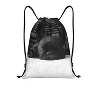 OGNOT FOX bedruckter Rucksack mit Kordelzug, wasserabweisend, Sporttasche, Turnbeutel, für Herren und Damen, Französische Bulldogge, Medium