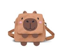 Oh My Pop Capybara-Kawaii Tasche-Rucksack, Brun, 24 x 22 cm