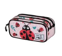 Oh My Pop! Ladybug-Fan Trick-Federmäppchen 2.2, Rosa, 23 x 11 cm