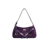 OHERUWKLS Damen Wildleder Umhängetasche Y2K Crossbody Mode Herbst Und Winter Mit Reißverschluss Geldbörse,Lila