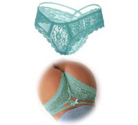 ohmydear Brazilian Slip Damen Höschen 1/2/3er Pack Sexy String Tanga Spitzen Unterwäsche Frauen Große Größen Unterhosen Transparente Pantys Atmungsaktiv Tangas Underwear