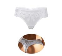 ohmydear String Tanga Große Größen Brasilien Damen Slip Sexy Unterwäsche | Niedrige Taille Unterhosen Damen Spitze Slips Bikini Höschen Komfort Panties für Frauen für Alltag, Mehrfarben