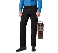 OHN24 Bundle Wrangler 13MWZ Cowboy Cut Jeans Rodeo inkl. Texas Gürtel (Shadow Black + Brauner Gürtel, W40/L34)