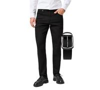 OHN24 Bundle Wrangler Greensboro Herren Jeans Stretch Stretchjeans inkl. Gürtel (Deep Ink, W40/L34)