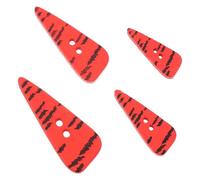 OHPHCALL 200 Stück Holzknöpfe Karottenform Bunte DIY Nähen Basteln Knöpfe für Babysachen Strickjacke Handmade Cartoon Buttons Kreative Dekoration