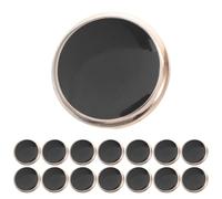 OHPHCALL 50 Runde Harzknöpfe mit Goldener Umrandung Strapazierfähige Nähknöpfe für Jacken Hemden Pullover und Damenbekleidung 21,5mm Einfache Montage