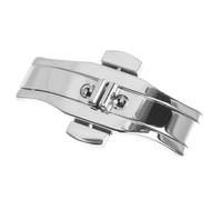 OHPHCALL Doppelte Faltschließe aus Edelstahl mit Butterfly Verschluss für Uhrenarmbänder Komfortable Textur und Universeller Stil für Uhrenarmband Verschluss
