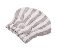 OHPHCALL Mikrofaser Duschhaube mit Streifenmuster und Schleife Stark Wasserabsorbierend Tragbar für Zuhause und Reisen