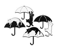 OHPHCALL Niedliche Katzenbroschen Dekorative Tierdekor Broschen aus Legierung 4 Stück pack Vielseitige Outfit Broschen Kreative Anstecknadeln für Kleidung und Accessoires