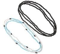 OHPHCALL Taillenkette Modische Bikini Kette aus Glasperlen für Damen 2 Stück zur Taille Stylische Strand Bauchkette für Strandbekleidung