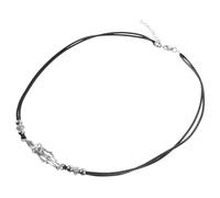 OHPHCALL Verstellbare Kristallhalter Halskette aus Metall mit Netzanhänger Leichter Schmuckhalter für Edelsteinanhänger Elegante Kette für DIY Crystal Pendant Edelstahl Flachkette