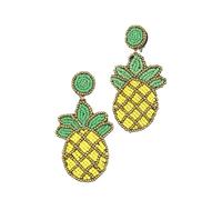 Paar Ohrclips "Ananas", Damen, Gr. Glas, gelb, COLLEZIONE ALESSANDRO, Ohrringe (97181062-0) gelb