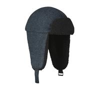 Ohrenmütze LERROS "LERROS Trappermütze, ZigZag-Muster mit Teddyfutter", Herren, blau (classic navy), Materialmix, Mützen Ohrenmütze (41657750-0)