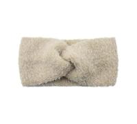 Ohrenwärmer Haarband Einfarbiges Strickstirnband aus weichem, elastischem Plüsch mit breiten Rändern, ideal for Abschminken und for die Gesichtspflege Für den Sport(Beige)