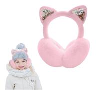 Ohrenwärmer Kinder, Ohrenschützer Aus Weichem Plüsch, Mädchen Winter Winddicht Und Warm Ohrwärmer, Süße Katzenohren Ohrenwärmer Kinder, Kopfbedeckungen Winter Für Mädchen Dame Warm Halten (Hellrosa)