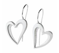 Ernstes Design Ohrringe E558 Herz Edelstahl Ohrhänger Hänger