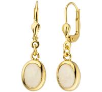 Ohrhänger 585 Gold Gelbgold 2 Opale Ohrringe Goldohrringe Opalohrringe