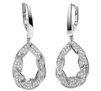 Ohrhänger 585 Gold Weißgold 130 Diamanten Brillanten 0,42ct. Ohrringe Boutons