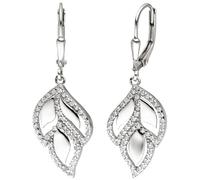 Ohrhänger 925 Sterling Silber 104 Zirkonia Ohrringe Boutons Silberohrringe