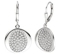 Ohrhänger 925 Sterling Silber 110 Zirkonia Ohrringe Boutons Silberohrringe