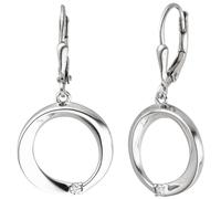 Ohrhänger 925 Sterling Silber 2 Zirkonia Ohrringe Boutons Silberohrringe