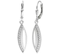 Ohrhänger 925 Sterling Silber 24 Zirkonia Ohrringe Boutons Silberohrringe