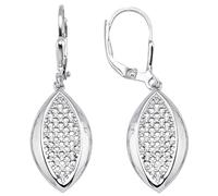 Ohrhänger 925 Sterling Silber 78 Zirkonia Ohrringe Boutons Silberohrringe