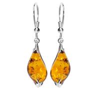 Paar Ohrhänger OSTSEE-SCHMUCK "- Stella - Silber 925/000 - Bernstein" Gr. 40, silber (silber 925, silberfarben, weiß), Ohrringe, Damen, Silber 925 (Sterlingsilber) (93863139-40) silber 925, silberfarb