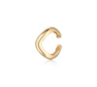 Elli Earcuff Single Ohrklemme Wellen Design 925 Silber goldfarben Damen