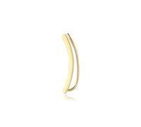 Ohrklemme ELLI "Ohrringe Single Earclimber Ohrklemme Gewölbt 925 Silber" Gr. 2, gold, Ohrringe, Damen, 2, ohne Stein, Silber 925 (Sterlingsilber) (33109441-2) gold
