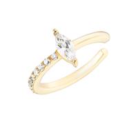 Ohrklemme FIRETTI "Schmuck Geschenk Silber 925 Ear Cuff", gold (gelbgoldfarben, kristallweiß, kristallweiß), Ohrringe, Damen, Silber 925 (Sterlingsilber), mit Zirkonia (synth.) (93509138-0) gelbgoldfa