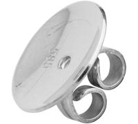 Ohrmutter Silber 925/- mit gewölbter Platte Ø 10,00mm