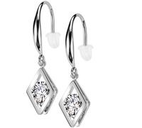 Ohrring hohler Diamant Anhänger Zirkonia