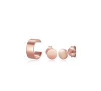 Ohrring-Set ELLI "Ohrstecker Earcuff Set 925 Sterling Silber", rosa (rosegold), Ohrringe, Damen, onesize, ohne Stein, Silber 925 (Sterlingsilber) (69752504-0) rosegold