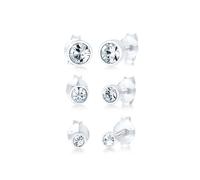 Elli Ohrstecker-Set »Ohrringe Stecker Set Basic, 0301440620« (Set, 6-tlg), mit Kristallen