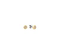 Ohrring-Set TOMMY HILFIGER "EARRING PACK", gelbgoldfarben, edelstahlfarben, kristallweiß, kristallweiß, Ohrringe, Damen, Edelstahl, mit Preciosa Crystal (21074960-0) gelbgoldfarben, edelstahlfarben, k